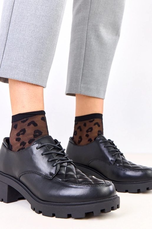 Pantofole nere con cuciture Kensey