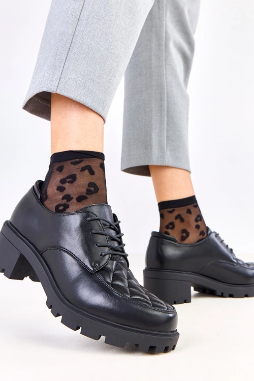 Pantofole nere con cuciture Kensey