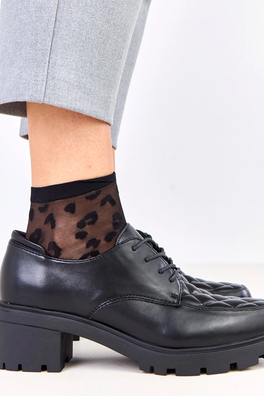 Pantofole nere con cuciture Kensey