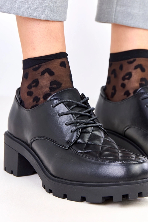 Pantofole nere con cuciture Kensey