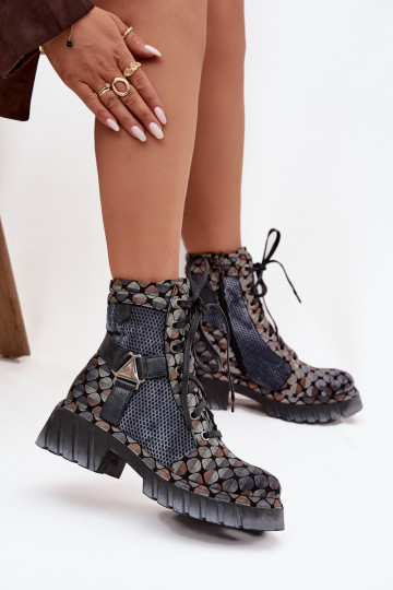 Pelle Stivaletti da lavoro Femminile Deveciejka 07072-03 Colori differenti