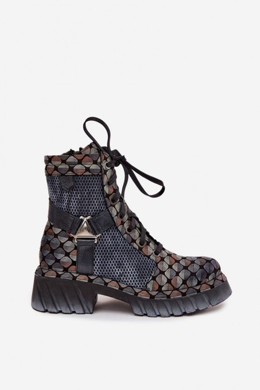 Pelle Stivaletti da lavoro Femminile Deveciejka 07072-03 Colori differenti