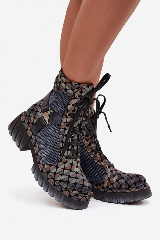 Pelle Stivaletti da lavoro Femminile Deveciejka 07072-03 Colori differenti