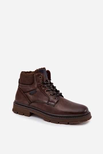 Stivali imbottiti da uomo Wrangler 20253034.IKU color marrone scuro