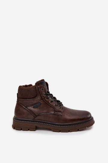Stivali imbottiti da uomo Wrangler 20253034.IKU color marrone scuro 2