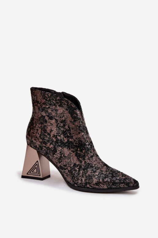 Pelle Stivali da donna D&A CR52-679 colore nero