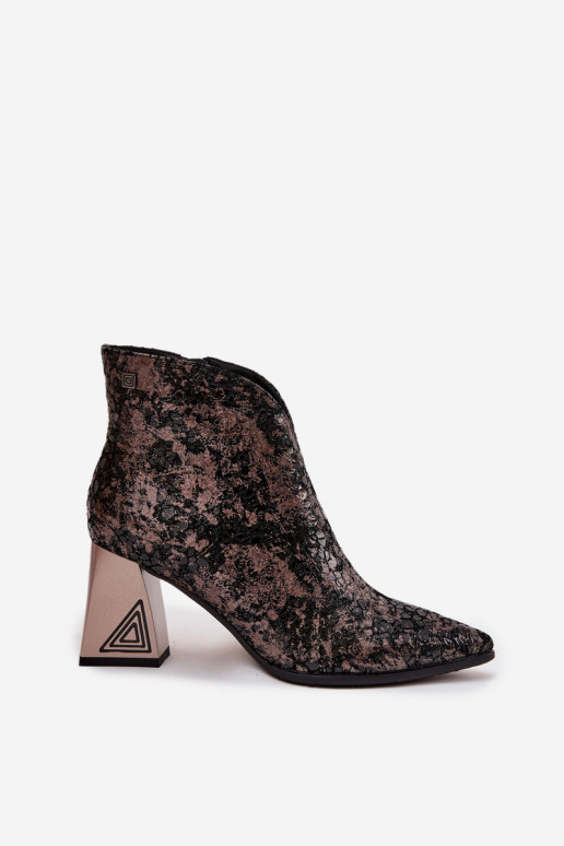 Pelle Stivali da donna D&A CR52-679 colore nero