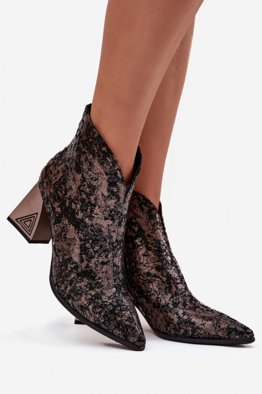 Pelle Stivali da donna D&A CR52-679 colore nero