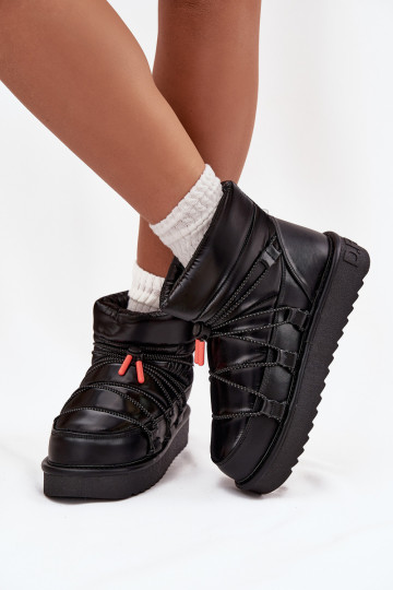 Stivali da neve Femminile con una piattaforma D.Franklin DFSH370020 colore nero