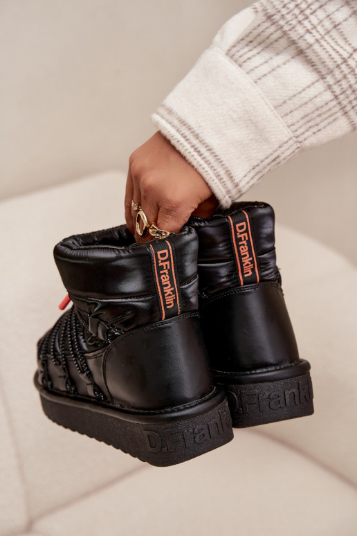 Stivali da neve Femminile con una piattaforma D.Franklin DFSH370020 colore nero