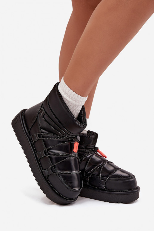 Stivali da neve Femminile con una piattaforma D.Franklin DFSH370020 colore nero