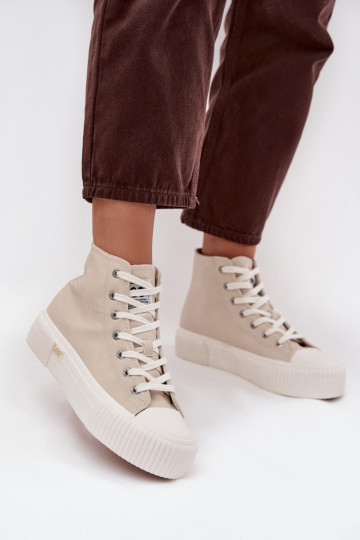 Scarpe casual con piattaforma LEE 50253002.35E ISLA INOMEN MID beige 2