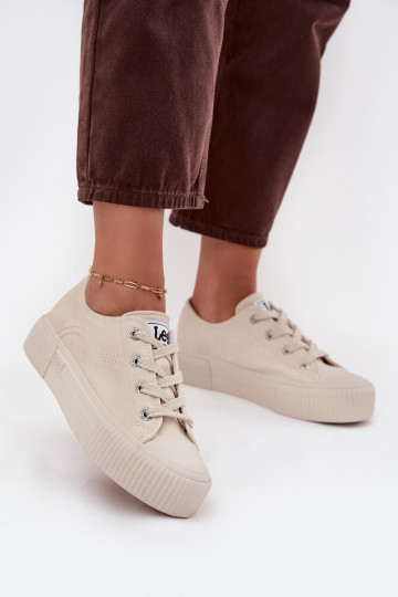 Scarpe casual con piattaforma LEE ISLA C INOMEN LOIN 50253001.35E beige