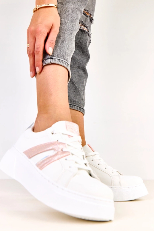 Scarpe sportive bianche con...