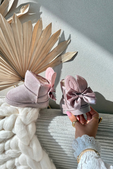 Infantile riscaldamento Stivali da neve con nastri colore rosa Meriva 2