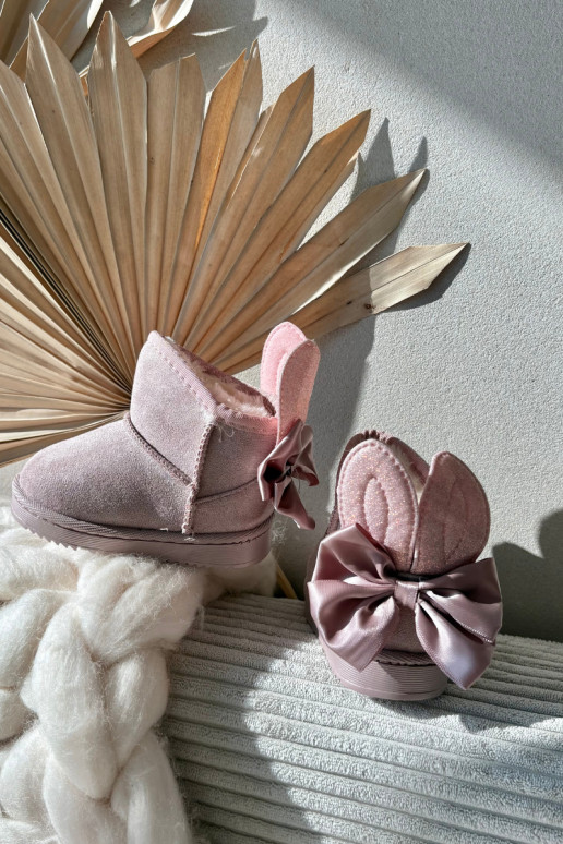 Infantile riscaldamento Stivali da neve con nastri colore rosa Meriva Infantile riscaldamento Stivali da neve con nastri colore rosa Meriva