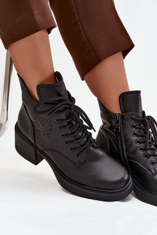 Stivali da donna in pelle naturale Klocke riscaldamento Vinceza 39950 colore nero