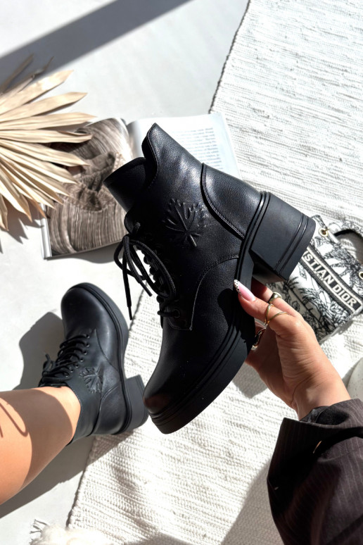 Stivali da donna in pelle naturale Klocke riscaldamento Vinceza 39950 colore nero