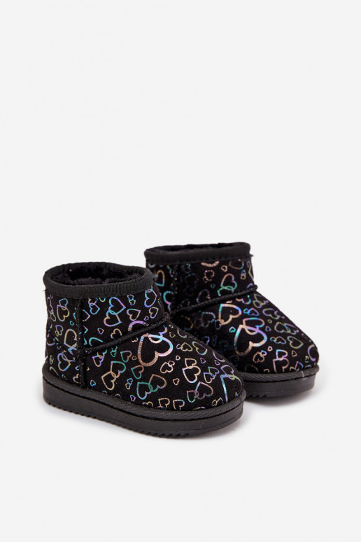 Stivali da neve Infantile con i cuori colore nero Calivine