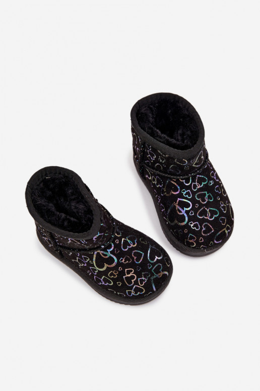 Stivali da neve Infantile con i cuori colore nero Calivine