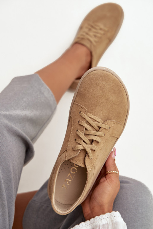 scarpe casual Typu BarefootAbilitatoturalnego dalla pelle scamosciatau Zazoo 314 beige