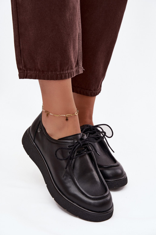 Pelle scarpe Femminile Deveciejka K7189-01 colore nero Pelle scarpe Femminile Deveciejka K7189-01 colore nero