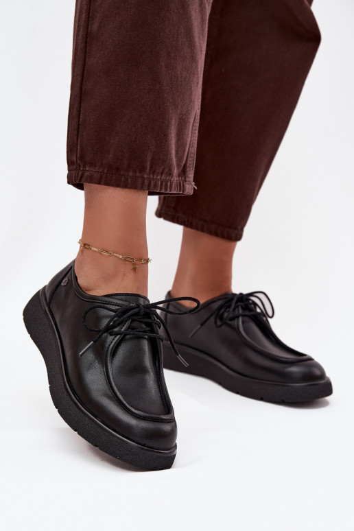 Pelle scarpe Femminile Deveciejka K7189-01 colore nero Pelle scarpe Femminile Deveciejka K7189-01 colore nero