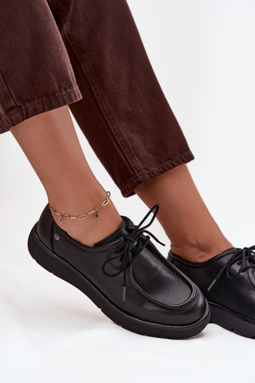 Pelle scarpe Femminile Deveciejka K7189-01 colore nero Pelle scarpe Femminile Deveciejka K7189-01 colore nero