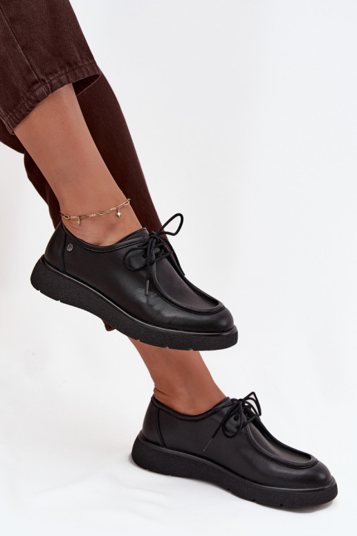 Pelle scarpe Femminile Deveciejka K7189-01 colore nero Pelle scarpe Femminile Deveciejka K7189-01 colore nero