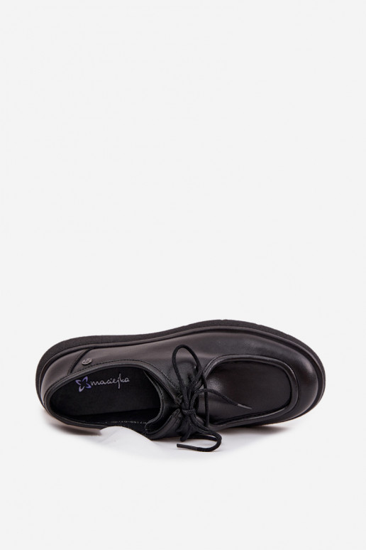 Pelle scarpe Femminile Deveciejka K7189-01 colore nero Pelle scarpe Femminile Deveciejka K7189-01 colore nero