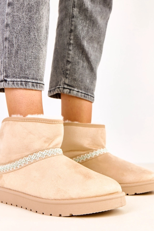 Stivali da neve bassi sabbia in suede... Stivali da neve bassi sabbia in suede...