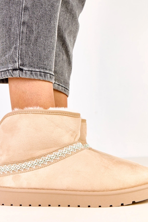 Stivali da neve bassi sabbia in suede... Stivali da neve bassi sabbia in suede...