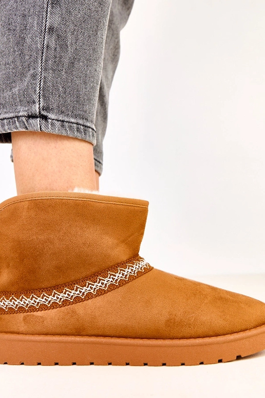 Stivali da neve bassi caramello in... Stivali da neve bassi caramello in...