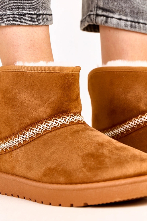 Stivali da neve bassi caramello in... Stivali da neve bassi caramello in...