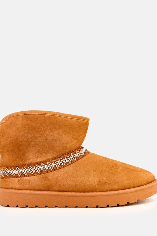 Stivali da neve bassi caramello in... Stivali da neve bassi caramello in...