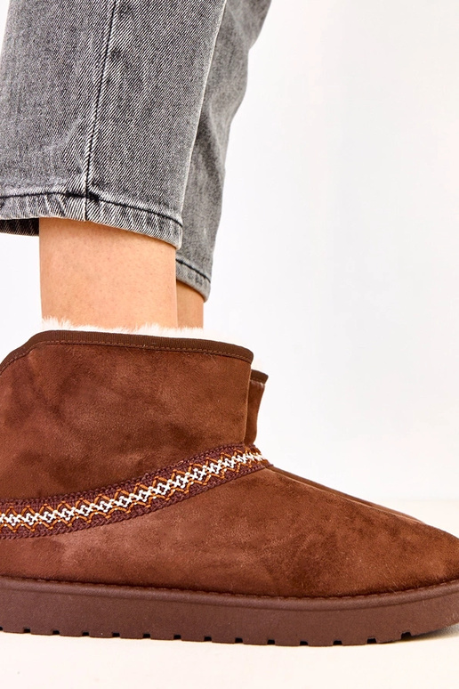 Stivali da neve bassi marroni in... Stivali da neve bassi marroni in...