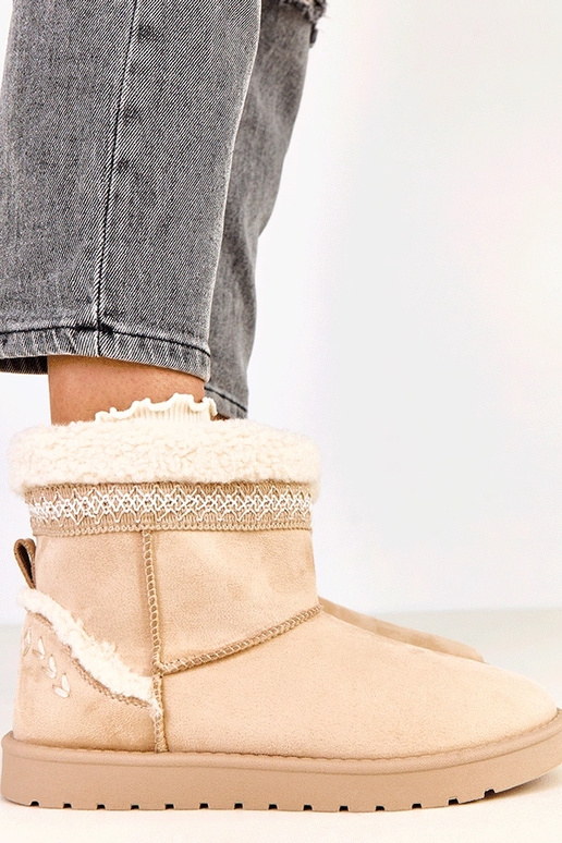 Stivali da neve bassi sabbia decorati... Stivali da neve bassi sabbia decorati...