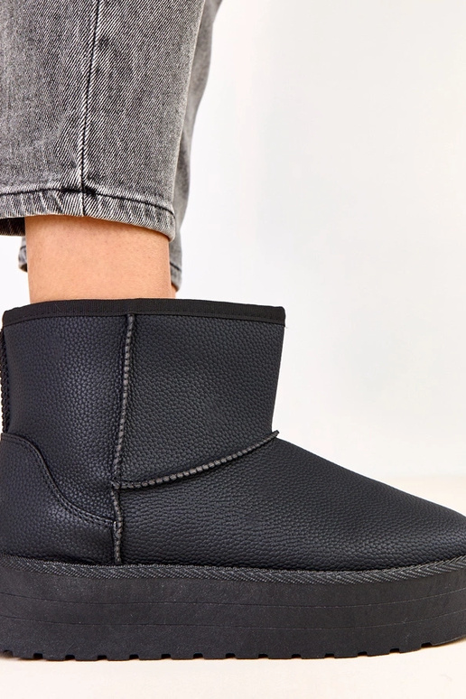 Stivali da neve bassi neri con... Stivali da neve bassi neri con...