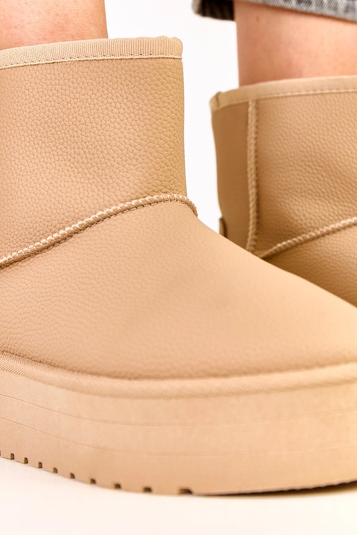 Stivali da neve bassi marroni con... Stivali da neve bassi marroni con...