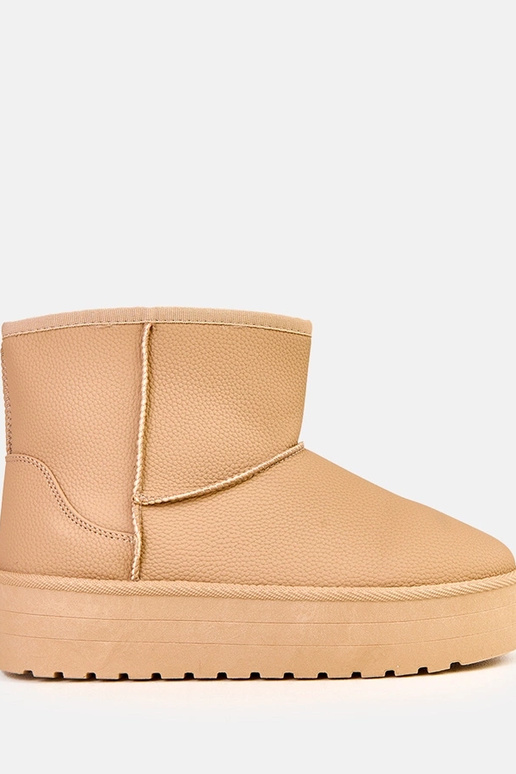 Stivali da neve bassi marroni con... Stivali da neve bassi marroni con...