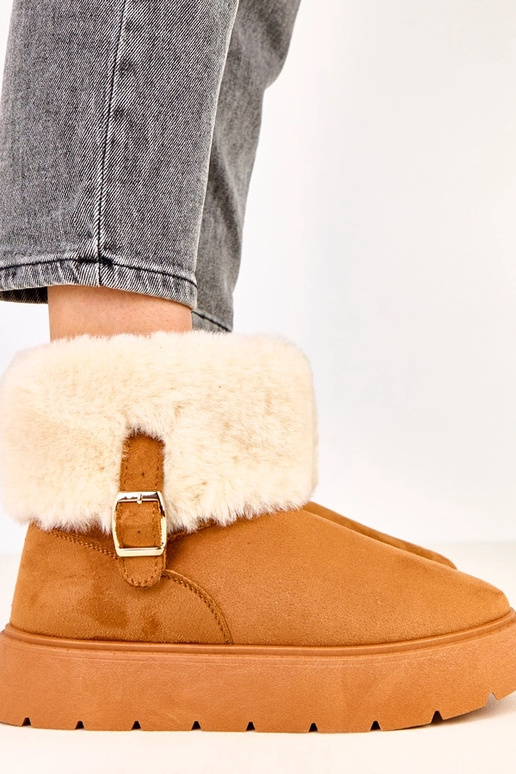 Stivali da neve marroni con... Stivali da neve marroni con...