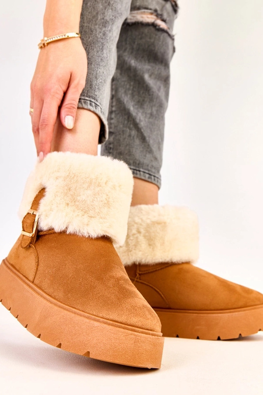 Stivali da neve marroni con... Stivali da neve marroni con...