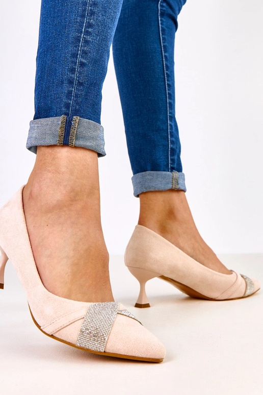 Scarpe eleganti sabbia con tacco... Scarpe eleganti sabbia con tacco...