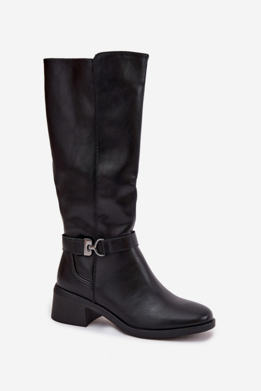 riscaldamento stivali da donna Klocke con cinghie Sergio Leone KZ25826 colore nero riscaldamento stivali da donna Klocke con cinghie Sergio Leone KZ25826 colore nero