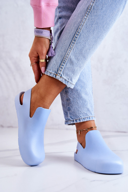 Ciabatte in gomma colore blu Meriko