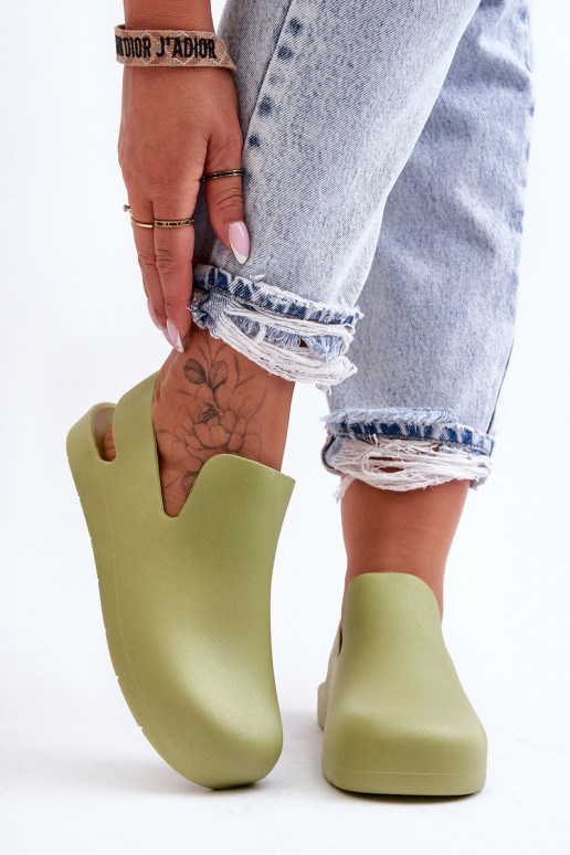 Ciabatte in gomma colore verde Meriko