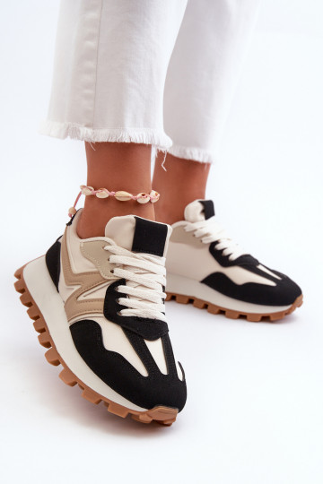 Scarpe modello sneakers scarpe da ginnastica Femminile colore nero Kalelia