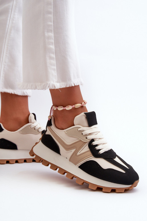 Scarpe modello sneakers scarpe da ginnastica Femminile colore nero Kalelia