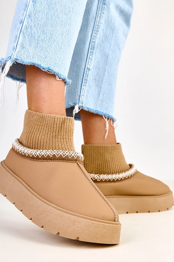 Stivali da neve marroni con... 2