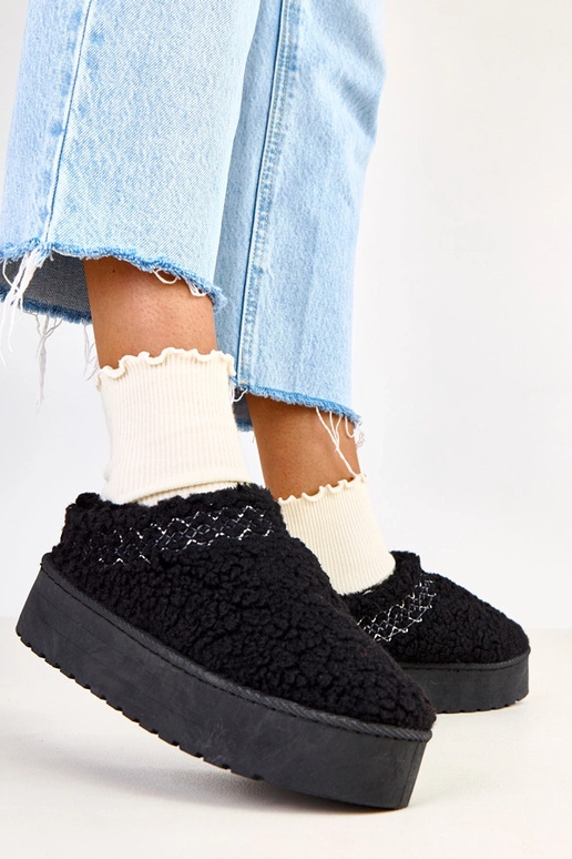 Stivali da neve neri bassi con... Stivali da neve neri bassi con...